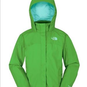The North Face HyVent Green Nylon Hooded Jacket XS